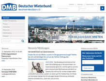 Tablet Screenshot of mieterbund-nrw.de